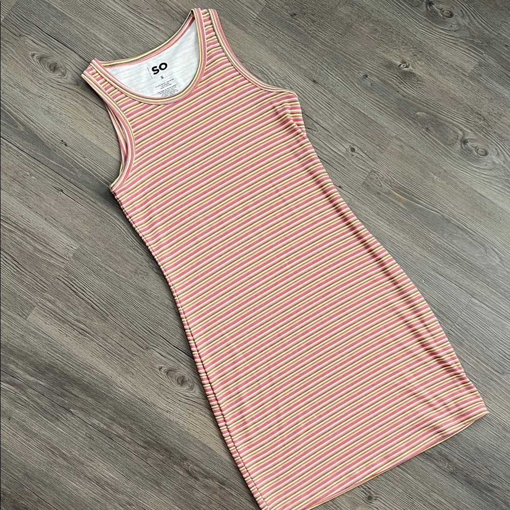 SO Striped Tank Dress